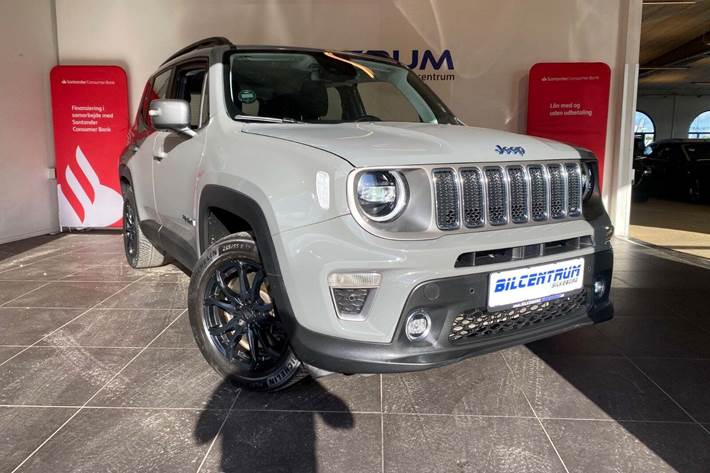 Grå Jeep Renegade fra 2020 set udefra