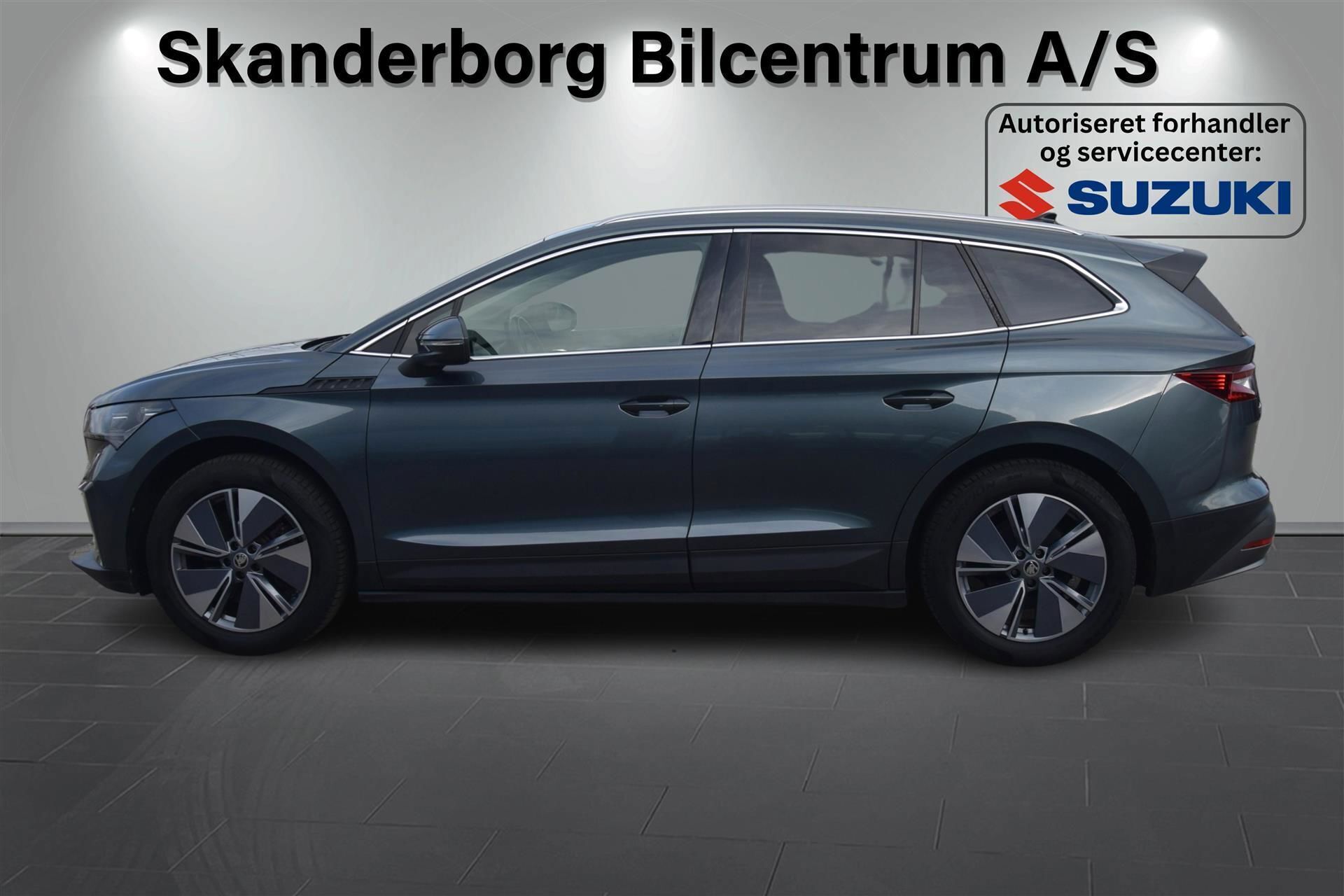 Grå Skoda Enyaq iV fra 2021