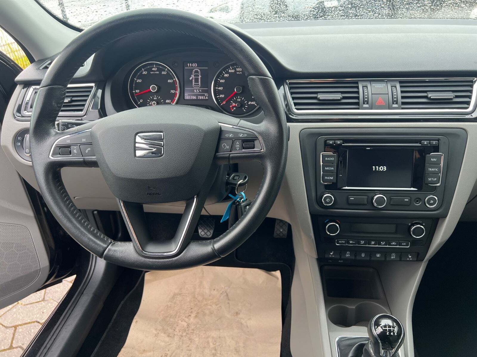 Sort Seat Toledo fra 2015 set indefra