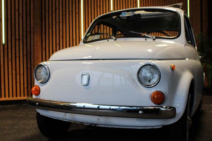 Hvid Fiat 500 fra 1969
