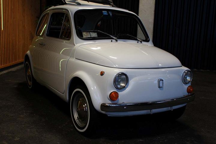 Hvid Fiat 500 fra 1969