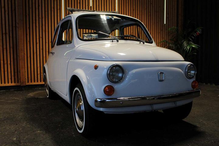 Hvid Fiat 500 fra 1969