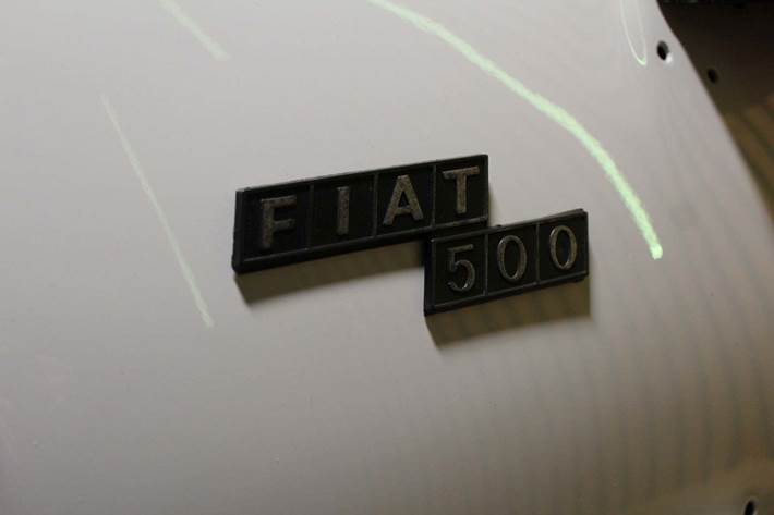 Hvid Fiat 500 fra 1969