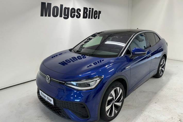 Blå VW ID.5 fra 2022 set udefra
