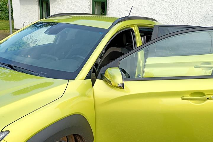 Gul Hyundai Kona fra 2019