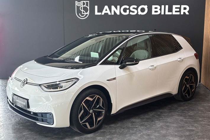 Hvid VW ID.3 fra 2020 set udefra
