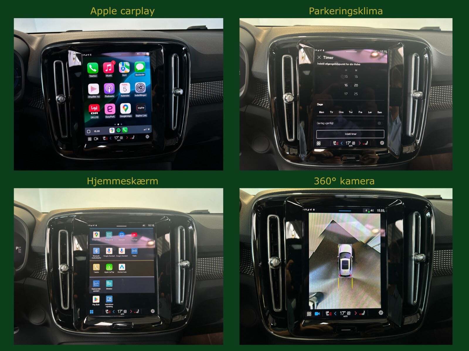 Grå Volvo XC40 fra 2022