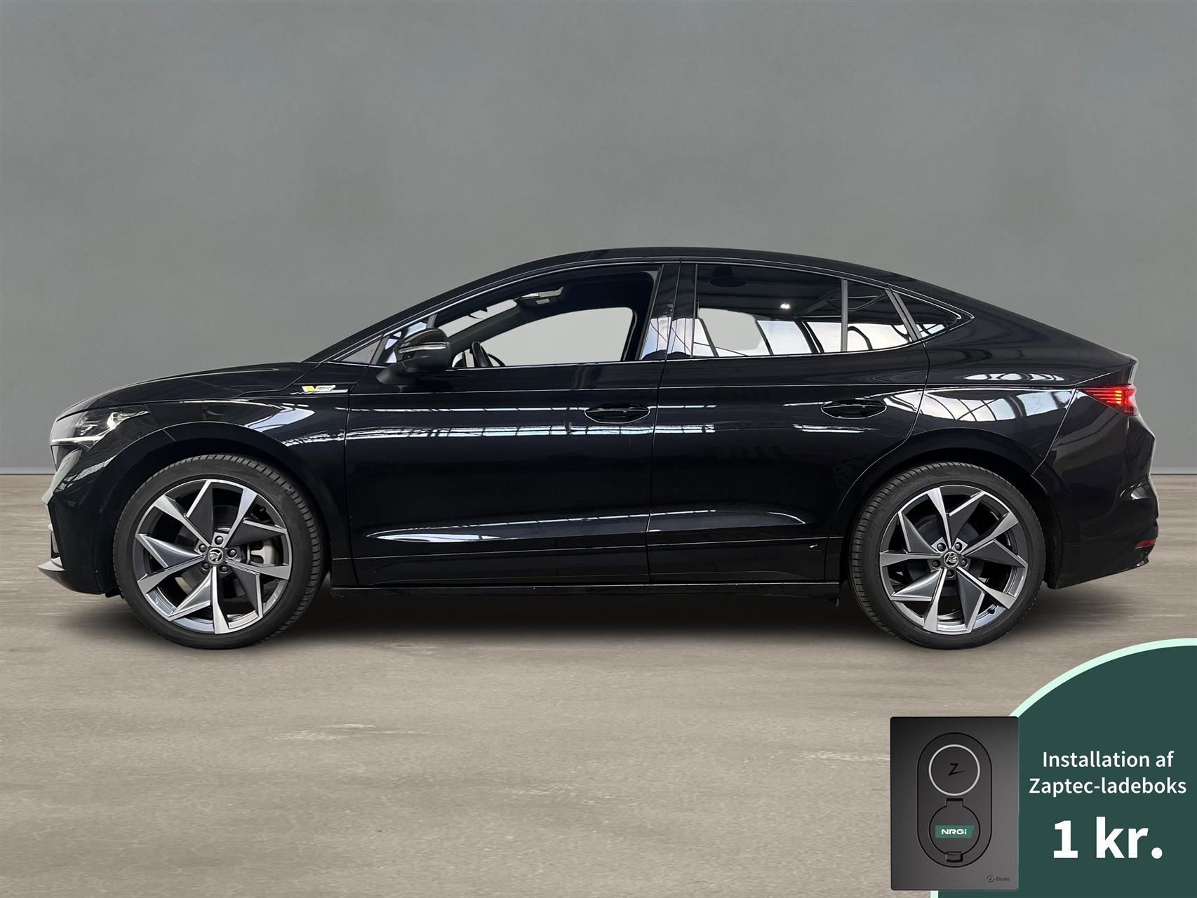 Sort Skoda Enyaq iV fra 2023