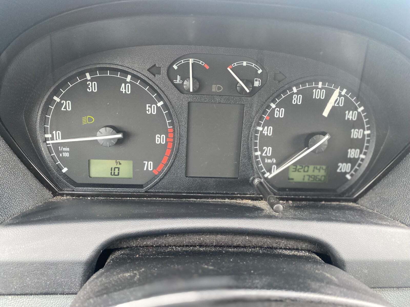 Blå Skoda Fabia fra 2002