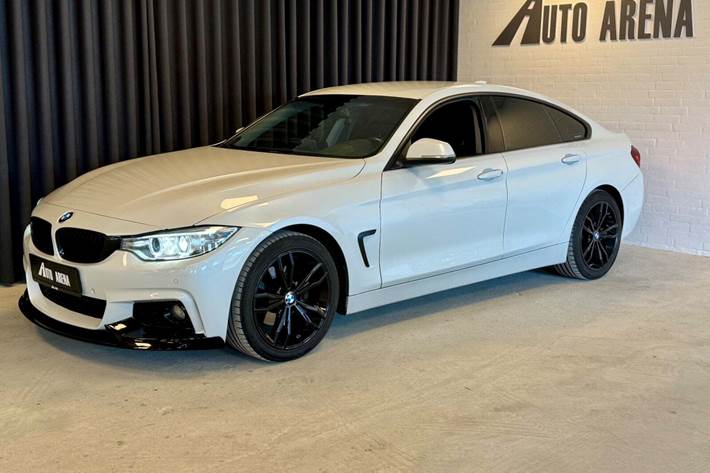 Hvid BMW 420d fra 2017