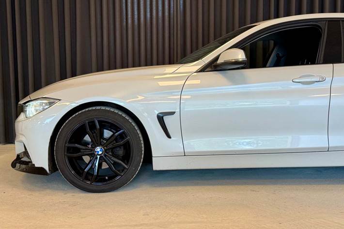Hvid BMW 420d fra 2017