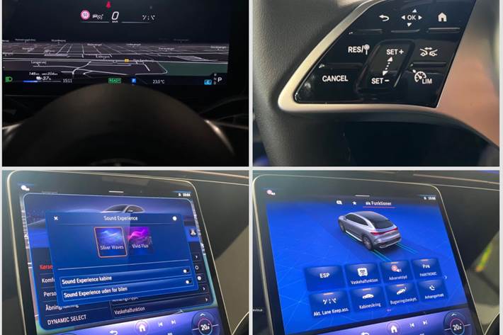 Sølv Mercedes EQE350+ SUV fra 2024