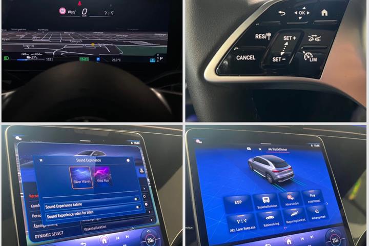 Sølv Mercedes EQE350+ SUV fra 2024