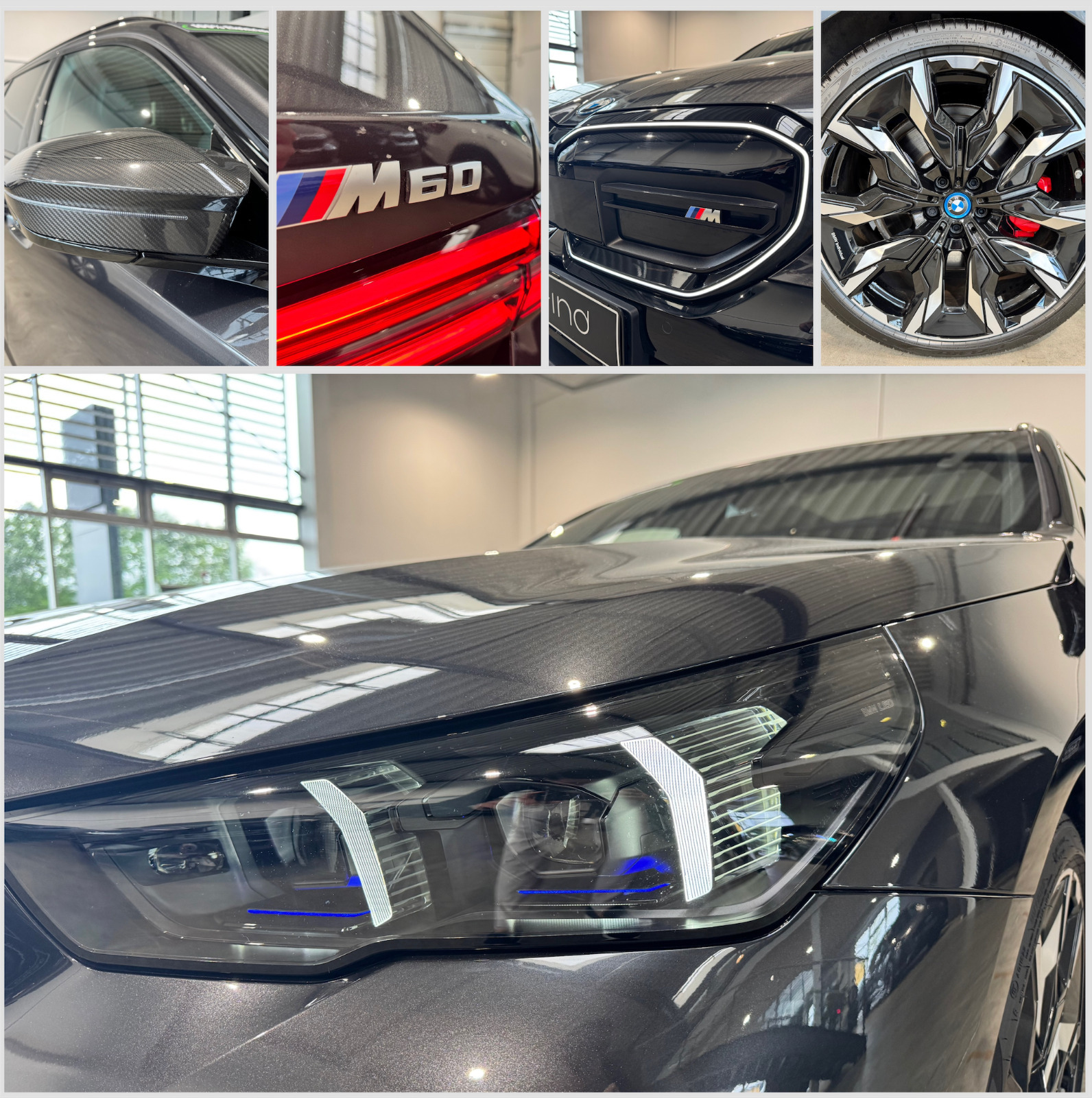 Grå BMW i5 fra 2024