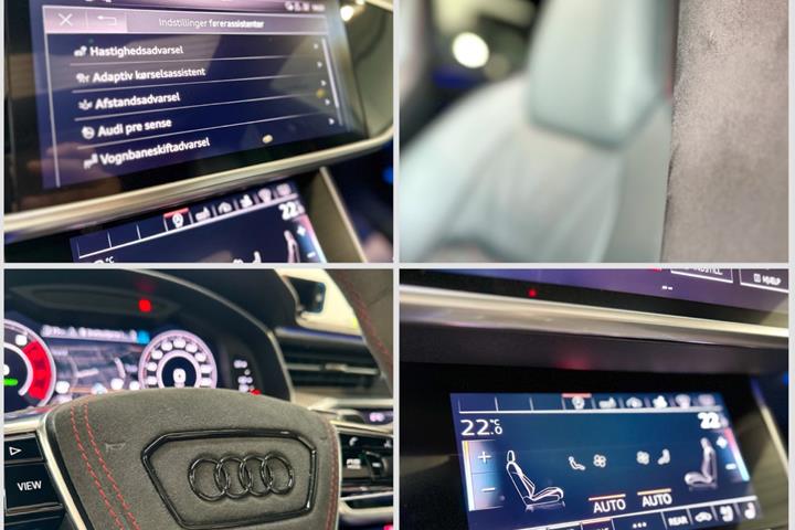 Sølv Audi RS7 fra 2020