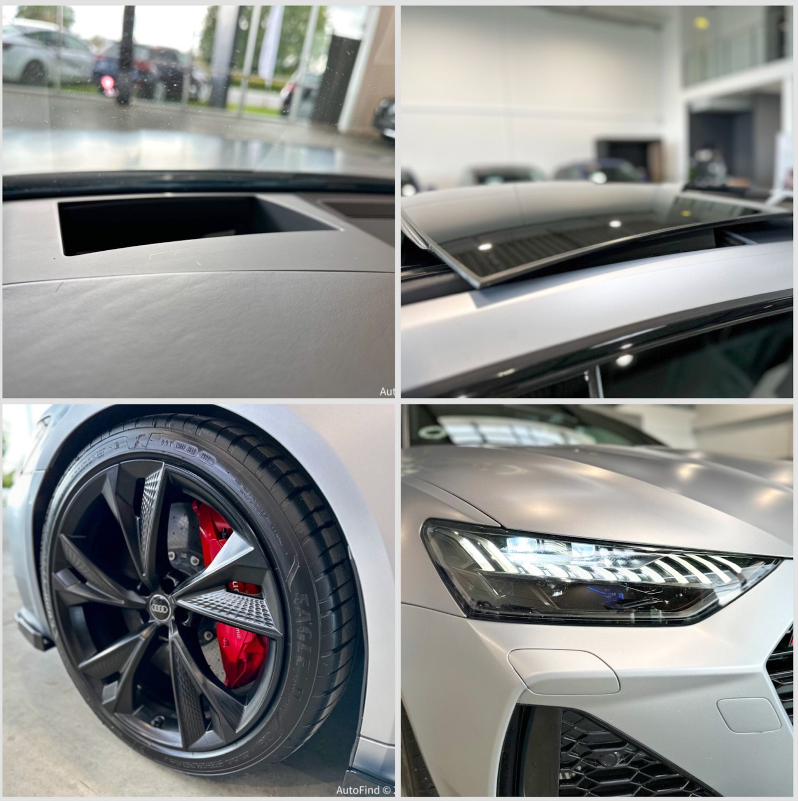 Sølv Audi RS7 fra 2020