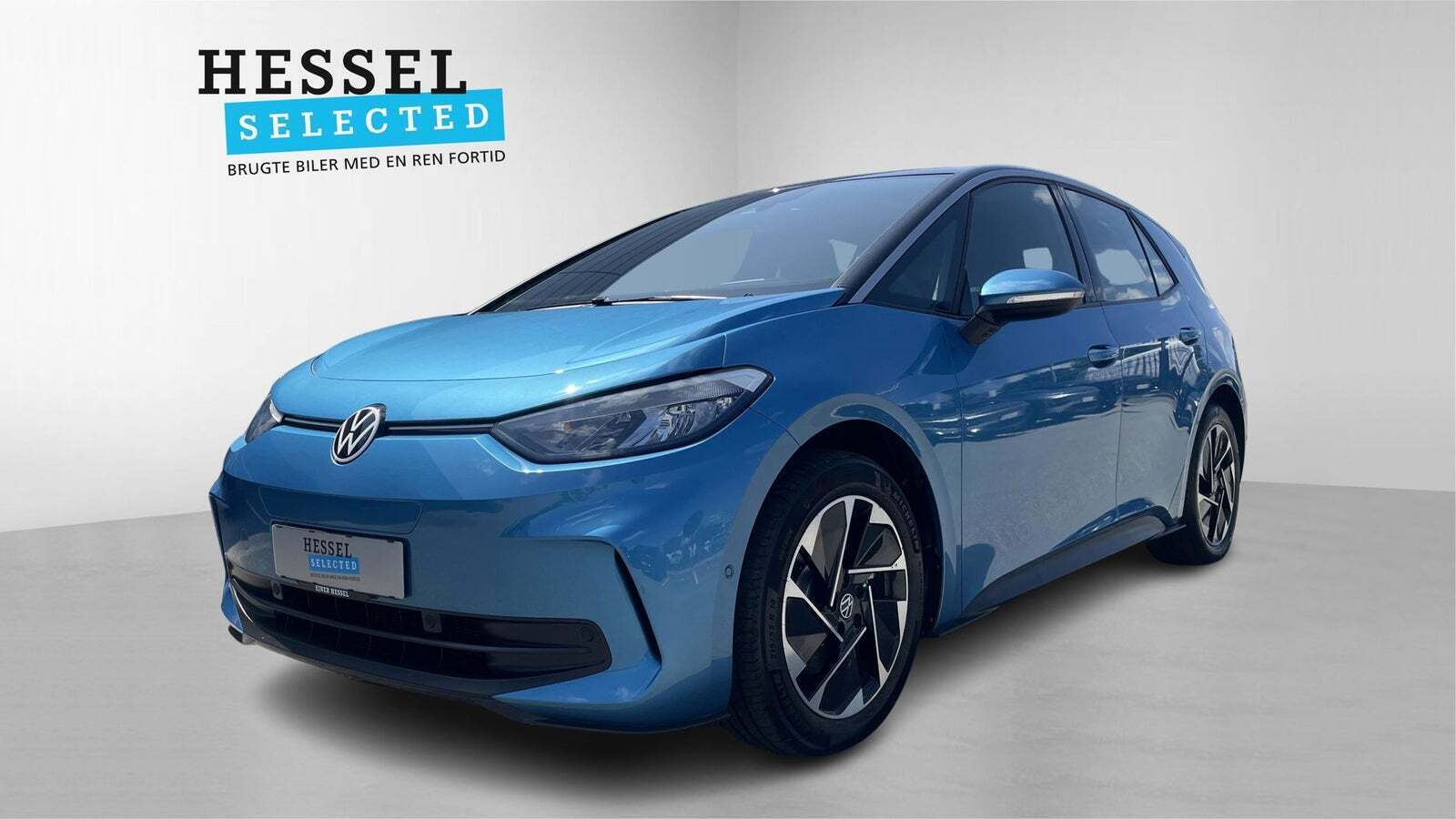 Blå VW ID.3 fra 2024 set udefra