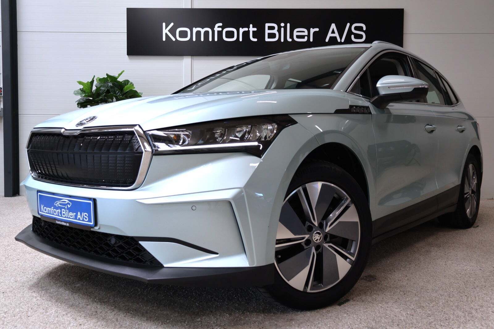 Grøn Skoda Enyaq fra 2021