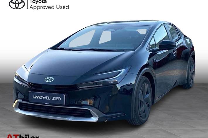 Sort Toyota Prius Plug-in fra 2024 set udefra