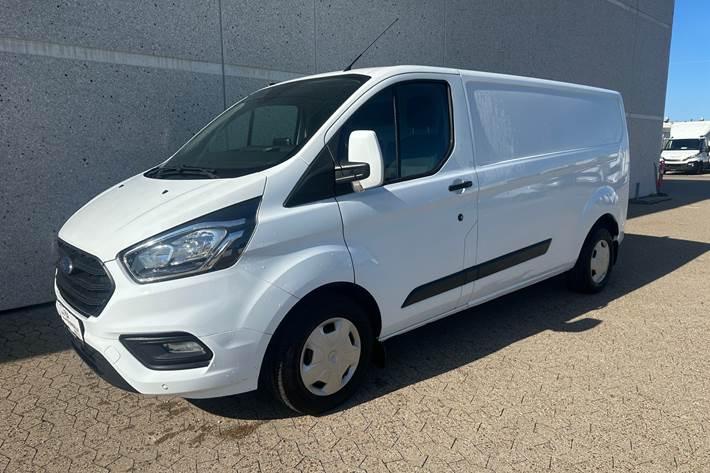 Hvid Ford Transit Custom fra 2018