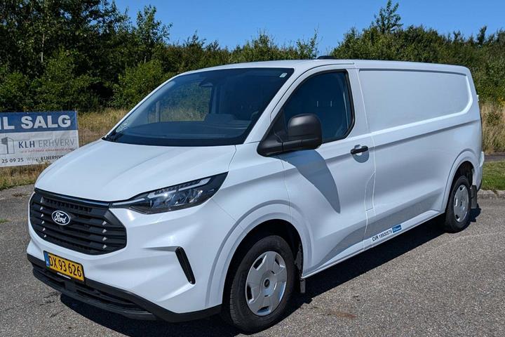 Hvid Ford Transit Custom 300 L2 fra 2023 set udefra