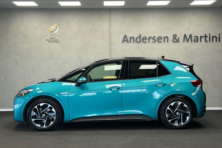 Blå VW ID.3 fra 2022