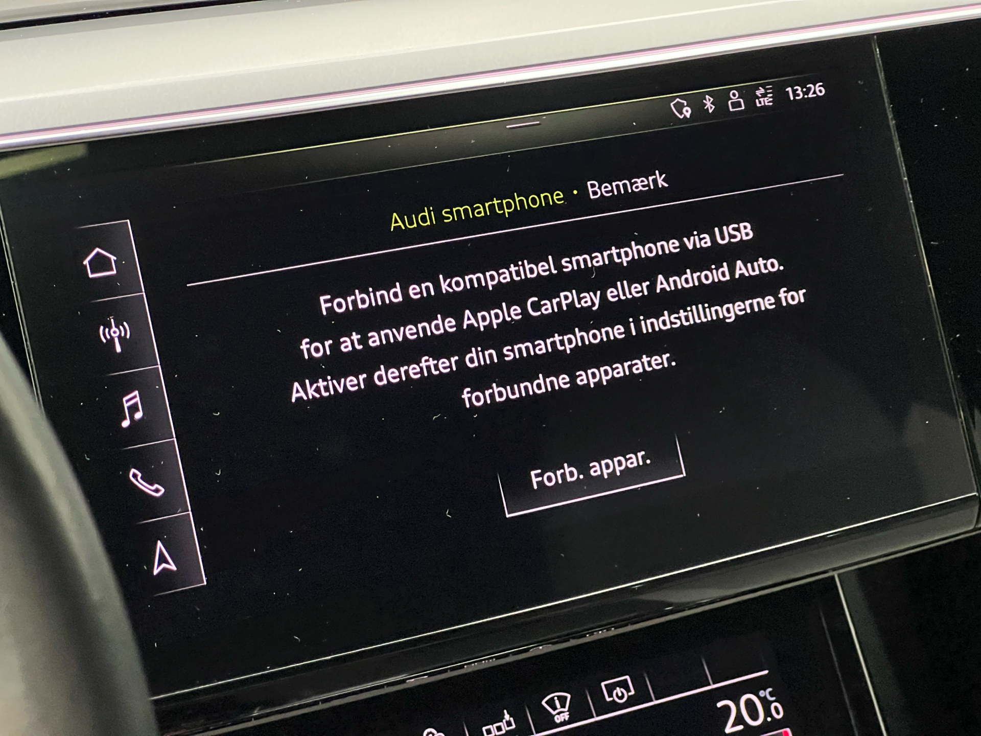 Sort Audi e-tron fra 2019