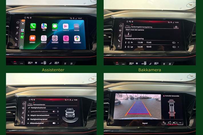 Blå Audi Q4 e-tron fra 2023