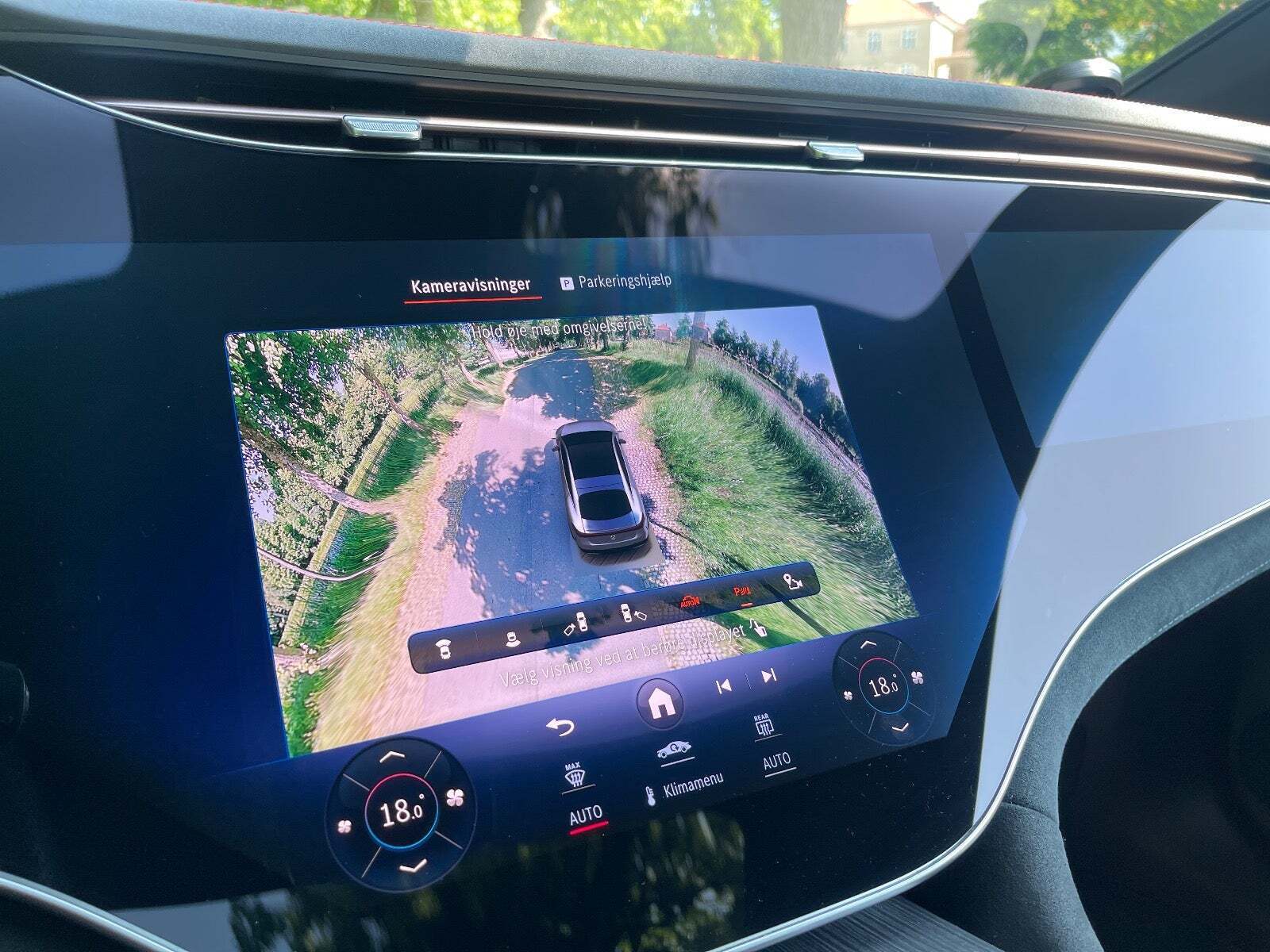 Sort Mercedes EQS53 fra 2022 set indefra