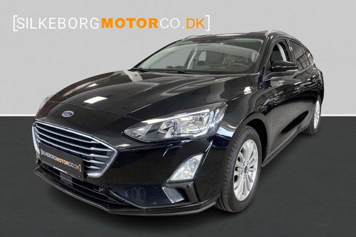 Sort Ford Focus fra 2021 set udefra