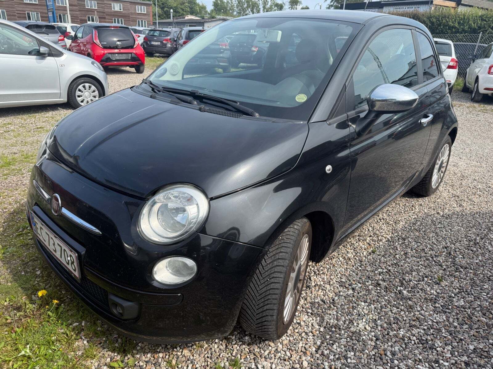 Sort Fiat 500 fra 2008