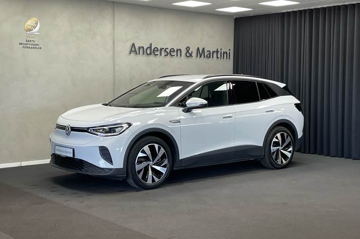 Hvid VW ID.4 fra 2021 set udefra