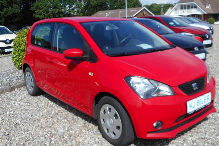 Rød Seat Mii fra 2016