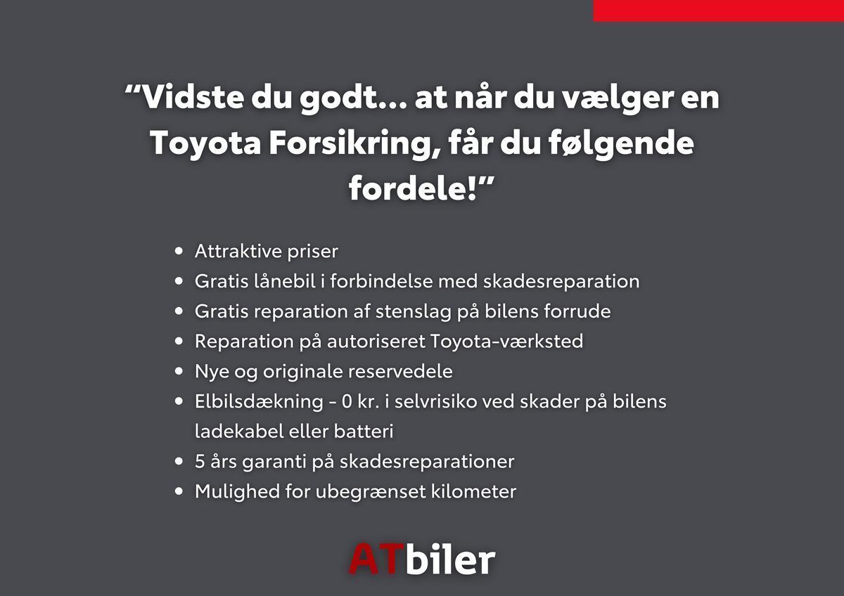 Rød Toyota Yaris fra 2015