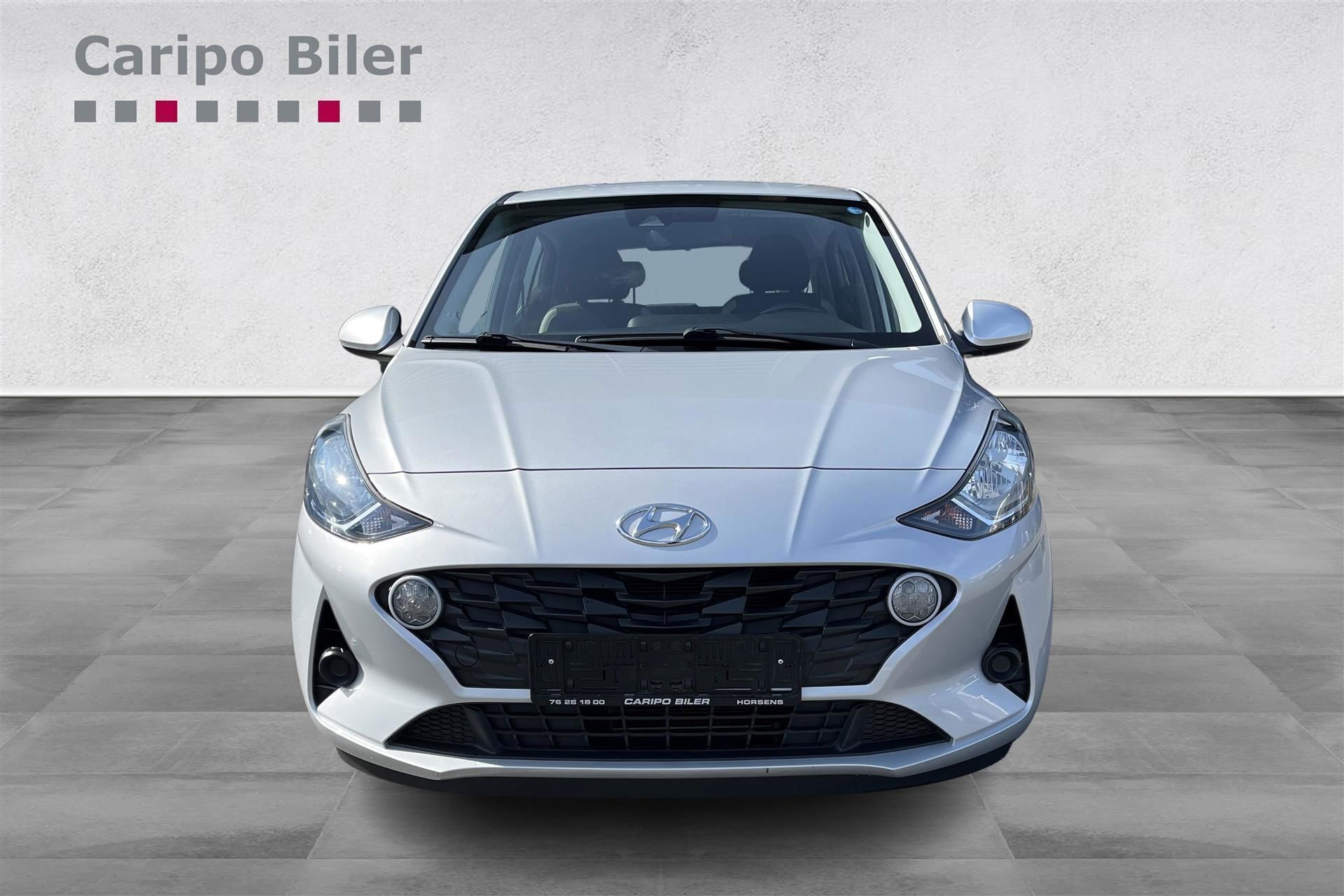 Sølv Hyundai i10 fra 2020