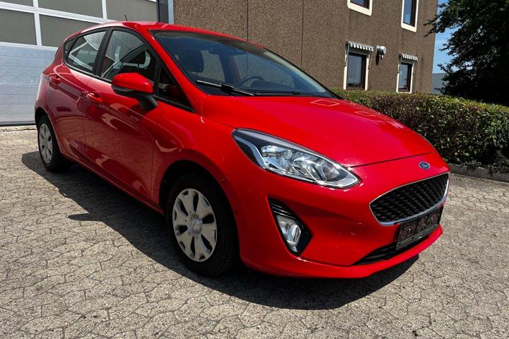 Rød Ford Fiesta fra 2018