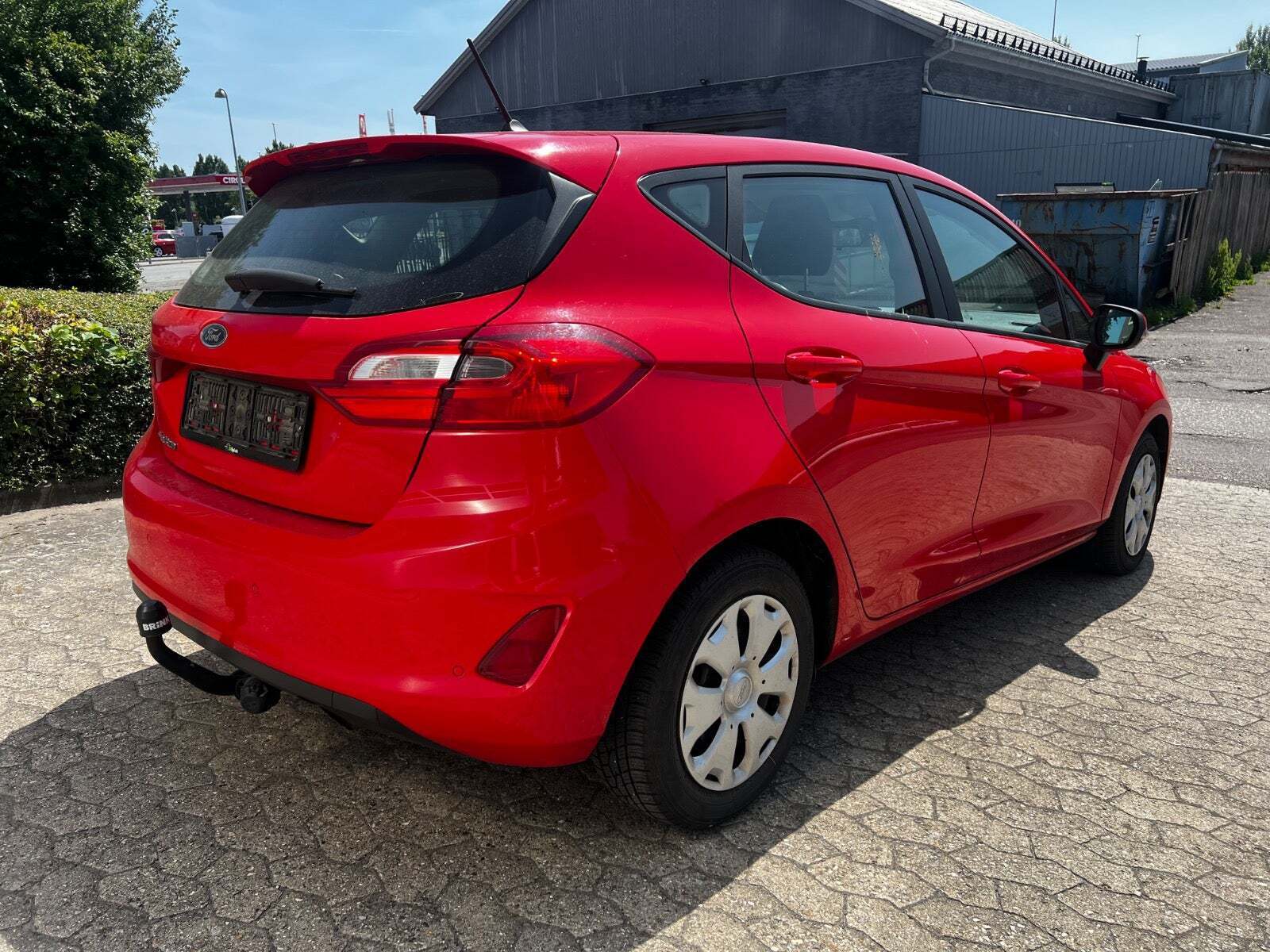 Rød Ford Fiesta fra 2018