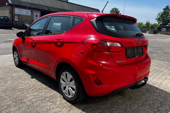 Rød Ford Fiesta fra 2018