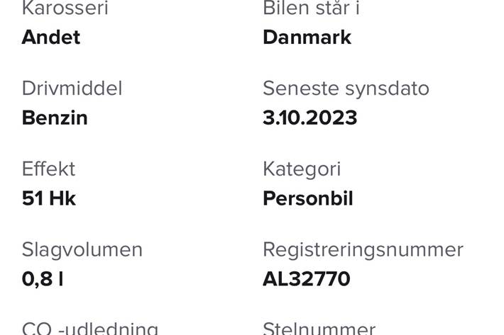 Sort Chevrolet Matiz fra 2009