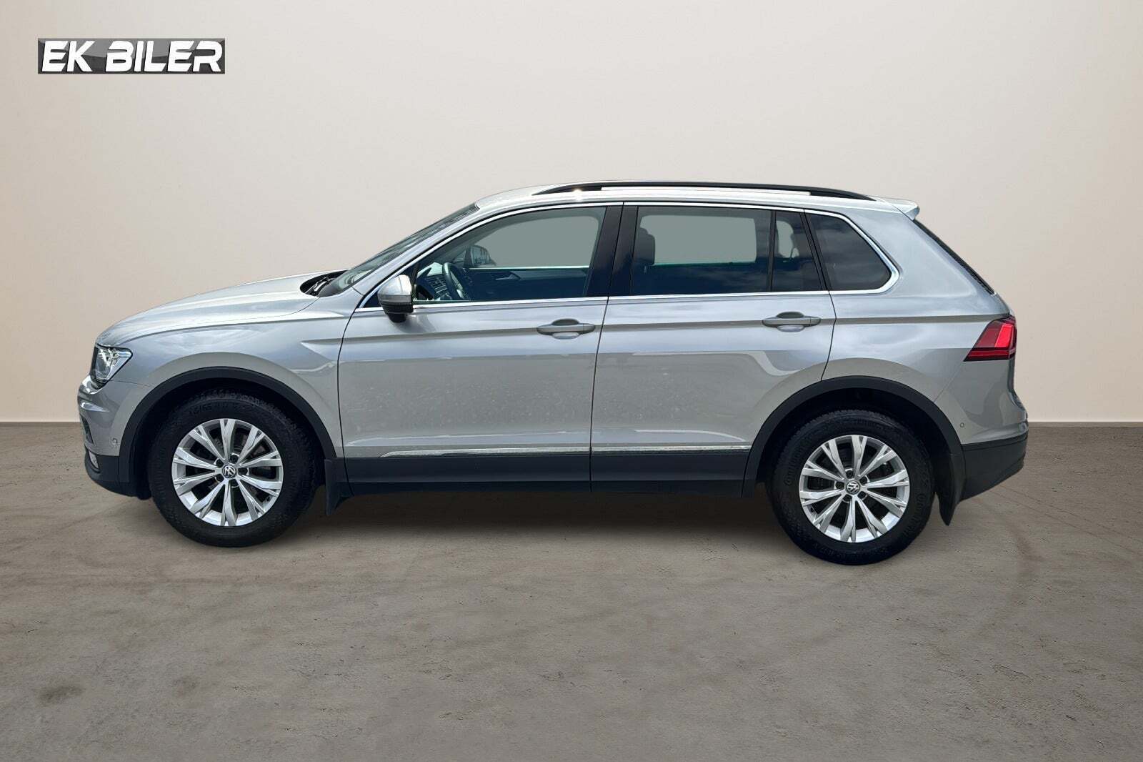 Sølv VW Tiguan fra 2018