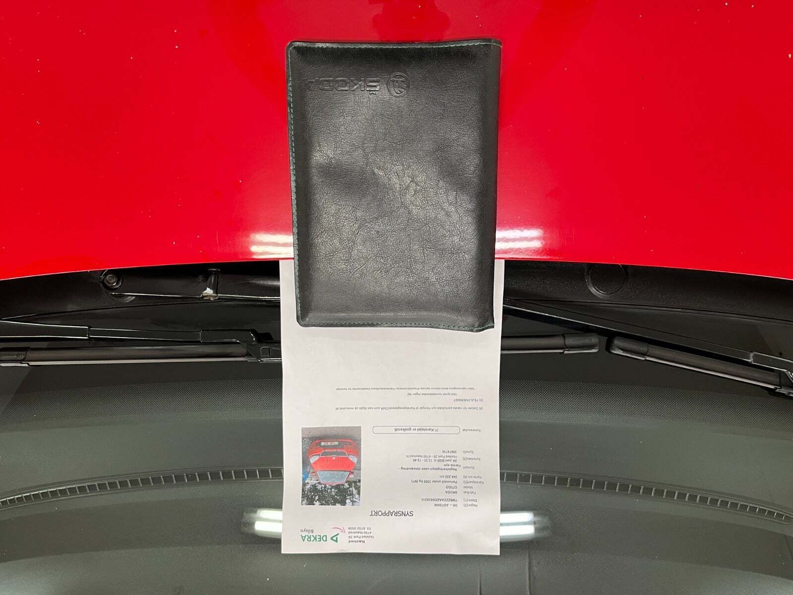 Rød Skoda Citigo fra 2013