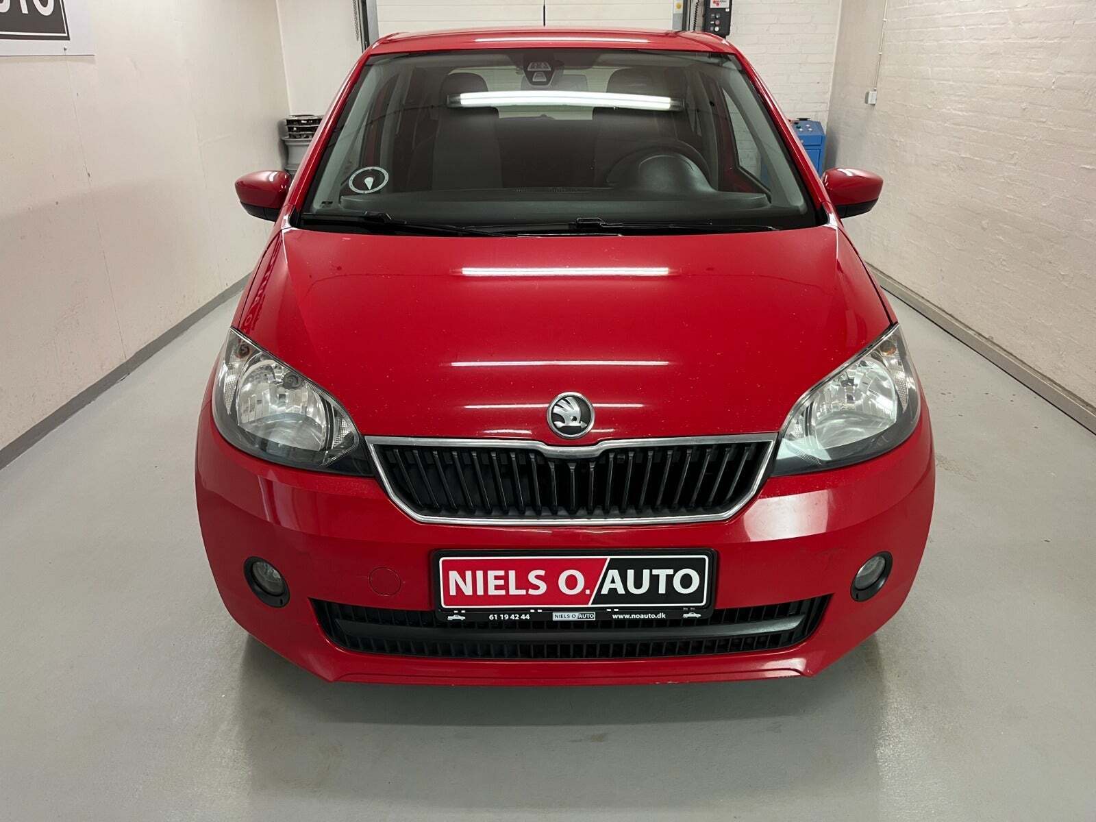Rød Skoda Citigo fra 2013