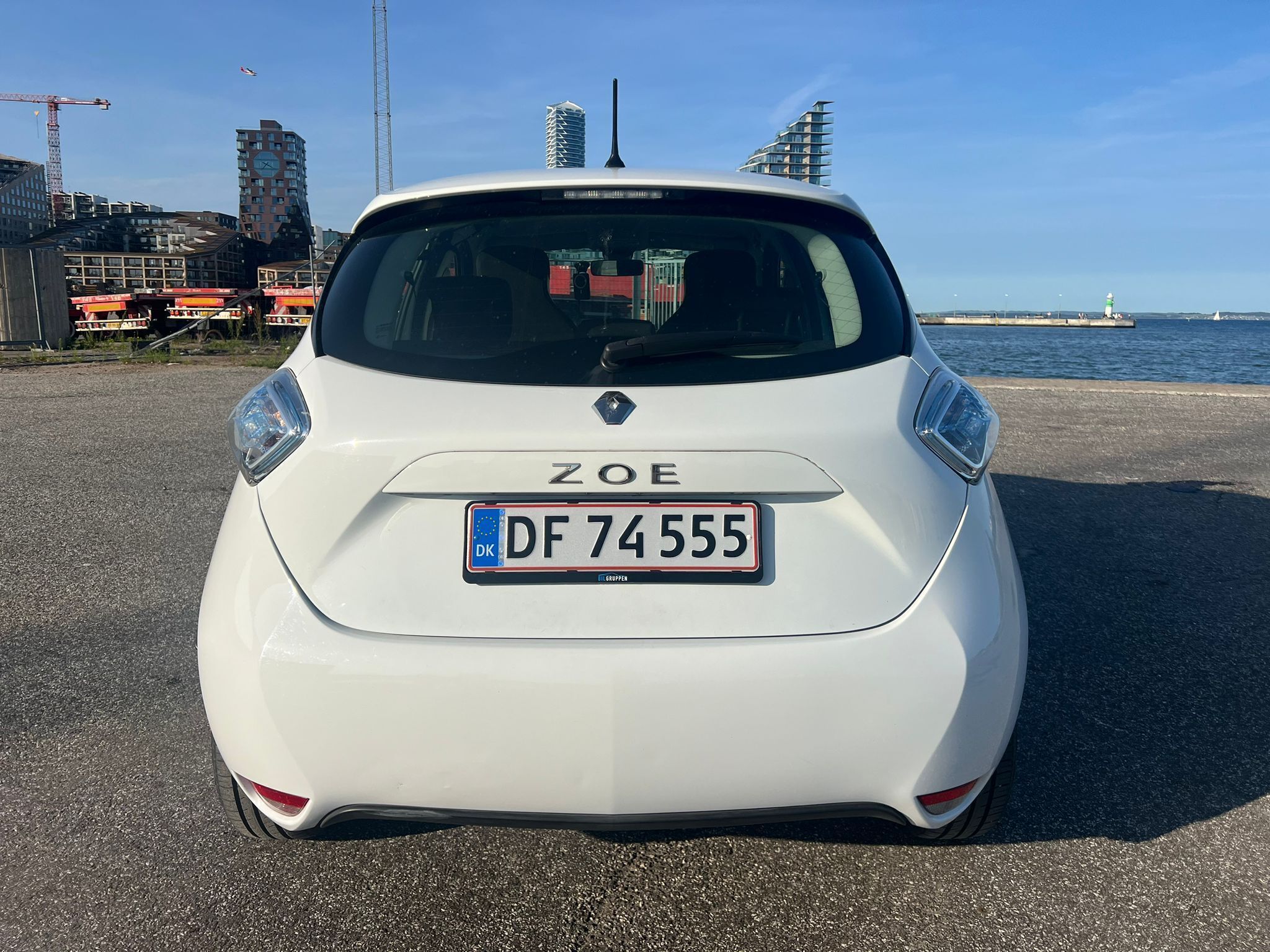 Hvid Renault Zoe fra 2017
