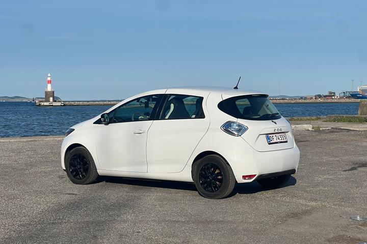 Hvid Renault Zoe fra 2017