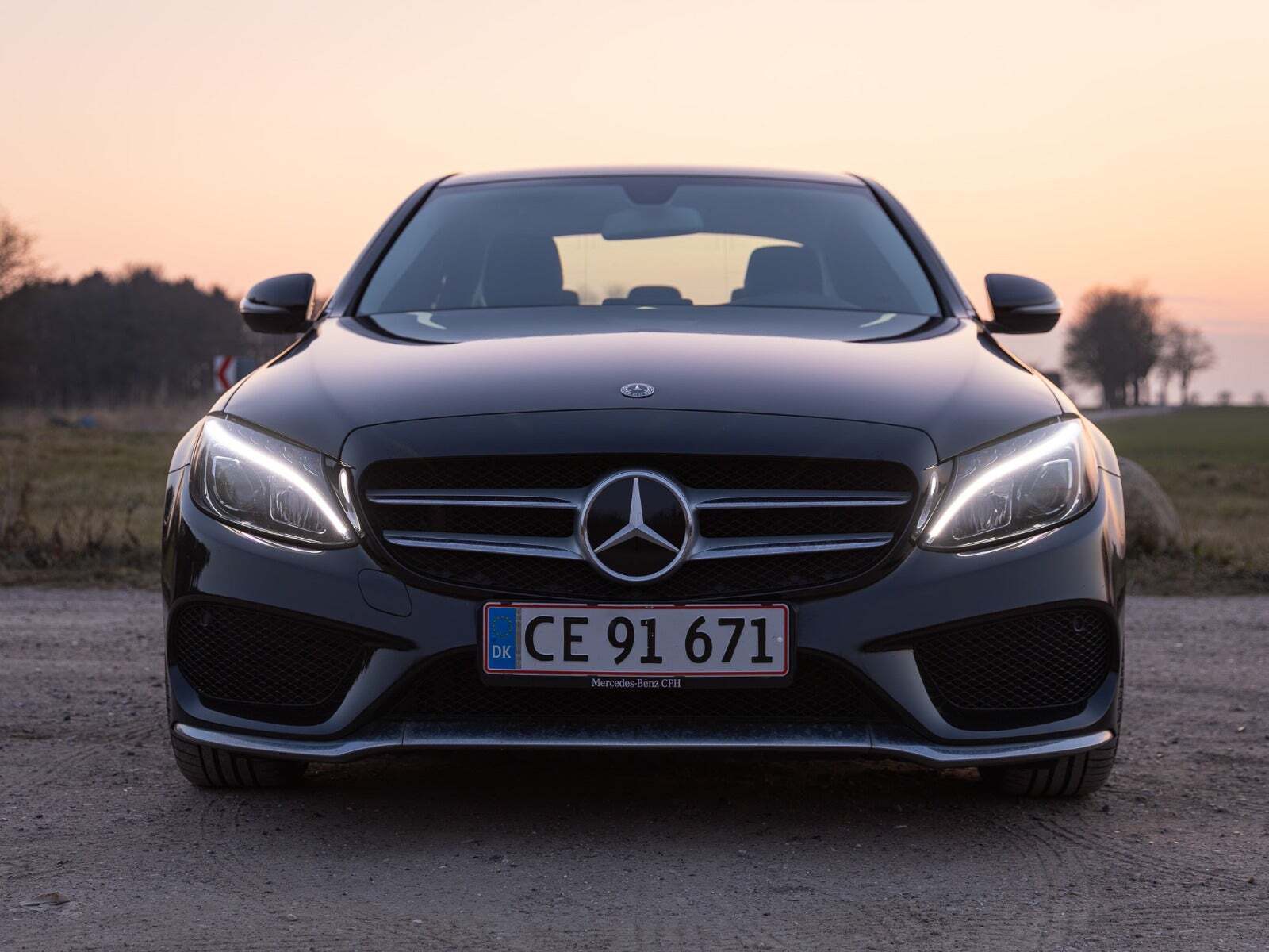 Sort Mercedes C220 d fra 2017