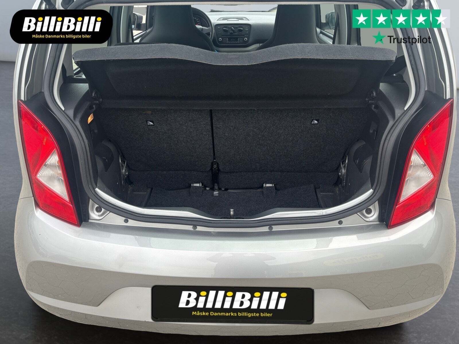 Sølv Seat Mii fra 2016 set indefra