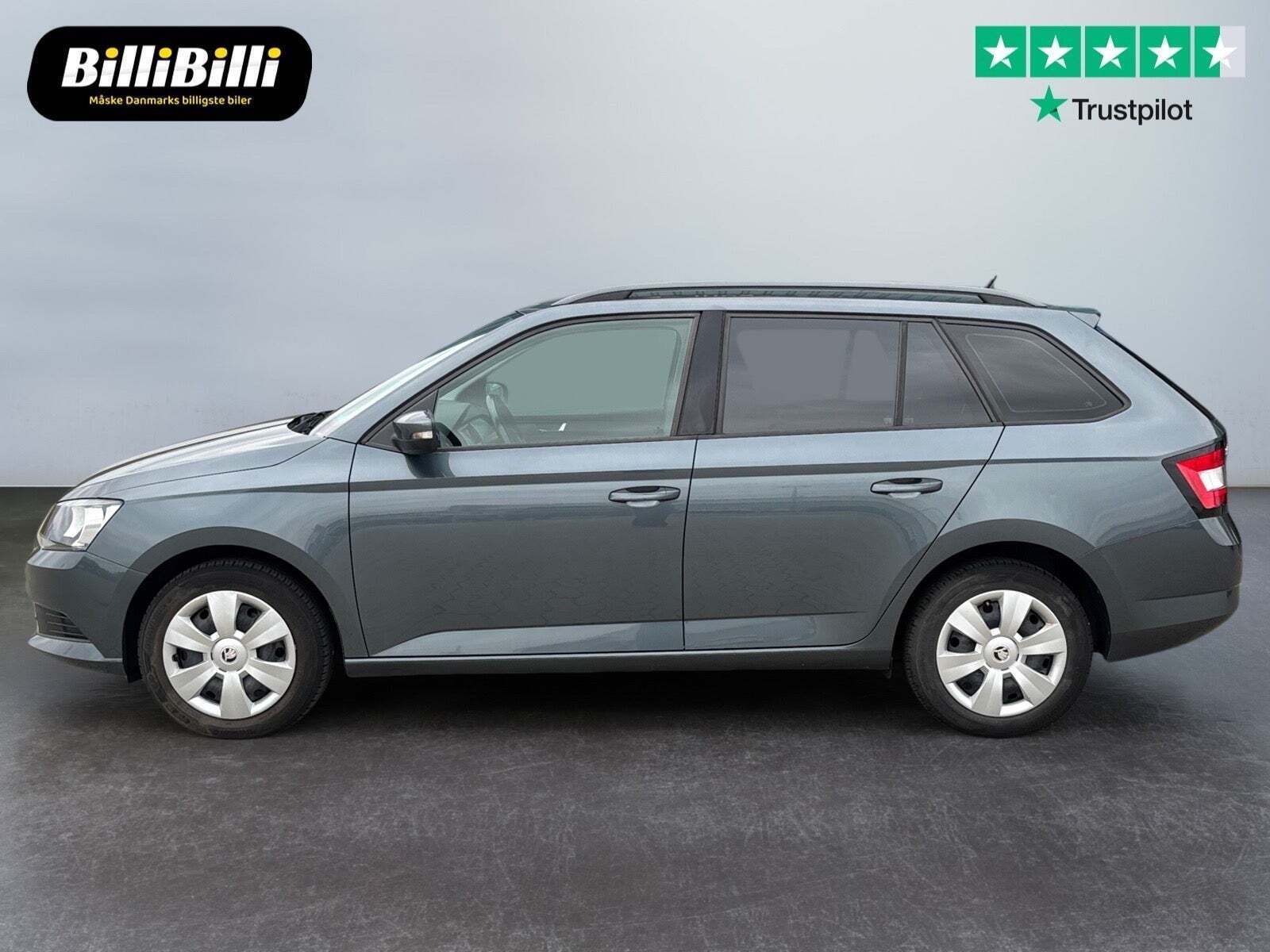 Grå Skoda Fabia fra 2016