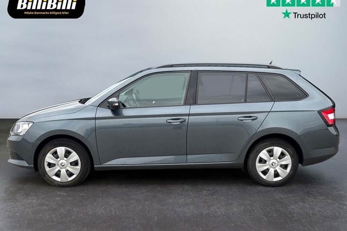 Grå Skoda Fabia fra 2016