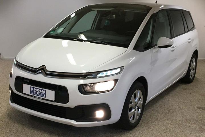Hvid Citroën Grand C4 Picasso fra 2017 set udefra