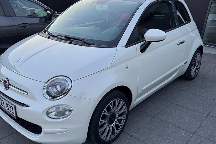 Hvid Fiat 500C fra 2016